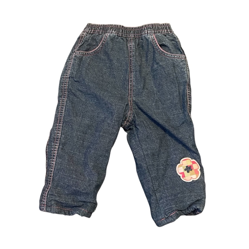 Children’s place fleece lined 12 month denim pants
